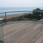 Bexhill curved glass balustrade