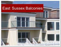 East Sussex glass balconies