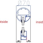 Use these dimensions to correctly line up handrail and bottom rail.