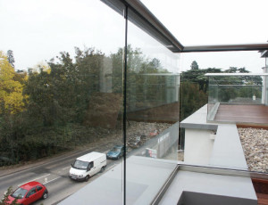 clear glass balcony Hereford